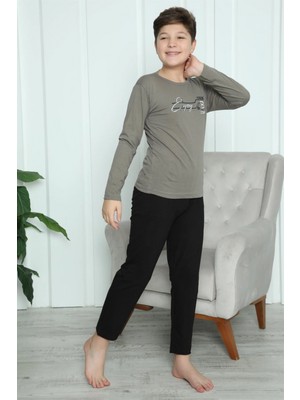 Marsilyan™-  Erkek Çocuk Penye Pijama Takım 20418