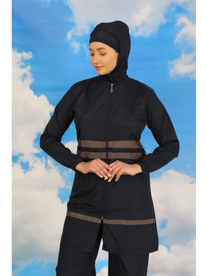 Marsilyan™-  Kadın Tam Tesettür Mayo Lacivert 31061