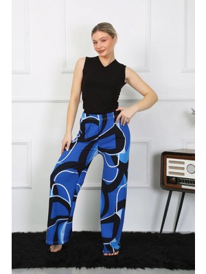 Marsilyan™-  Kadın Bol Paça Penye Saks Alt Üst Takım 5502