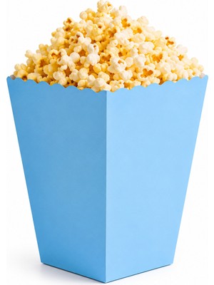 Borapack Popcorn Kutusu Açık  Mavi 8 Adet