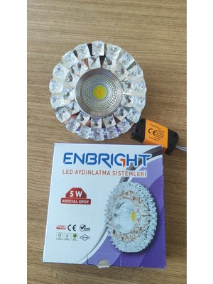 Enbright 5W Kristal Spot LED Armatür EN-8202