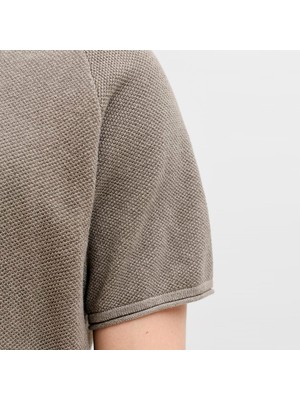 Jack & Jones Erkek Açik Yaka Kisa Kollu Triko Üst- Hill