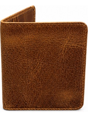 Basics&more Unisex Gerçek Deri Minimalist Ince Kredi Kartlık ve Mini Cüzdan