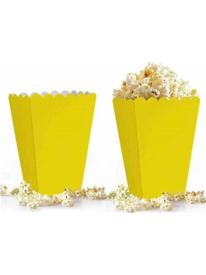 Borapack Popcorn Kutusu  Sarı 8 Adet