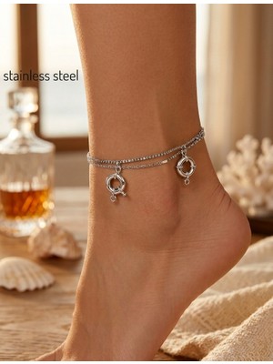 Stainless Steel Gümüş Renk Asansör Sf 3 Dümen Çelik Halhal