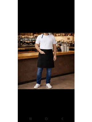 Dery Collection Garson Mutfak Önlüğü siyah leke ve sıvı itici