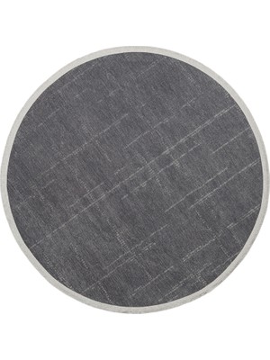 Akbel Halı Lız 02 Antrasıt Q  - Lıza Kılım - Hav Toz Vermez Kaymaz Tabanlı Yıkanabilir Düz Renk Kilim