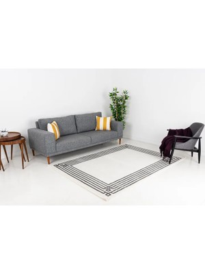 Vivense Life Makine Halısı 6101, Saçaklı, Krem, 200X300