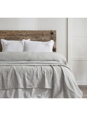 Şaheser Home Collection Yatak Örtüsü Seti Çift Kişilik Derek Bej