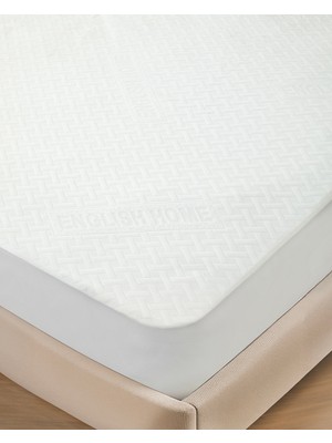 English Home Soft Care Örme Sıvı Geçirmez Tek Kişilik Alez 100X200 cm Beyaz
