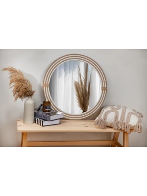 Vivense Dfn Wood Vera Halatlı Ayna, 90X90