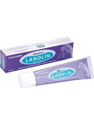 Miraderm Lanolin Fort Krem 20 gr Göğüs Bakımı İçin Uygun %100 Saf Lanolin Özelliği