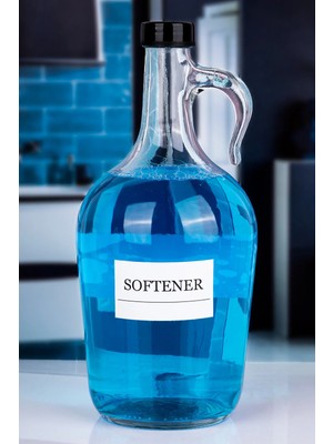 Naturelove Dekoratif Cam (Softener) Yumuşatıcı Şişesi 1500 ml Siyah Kapaklı