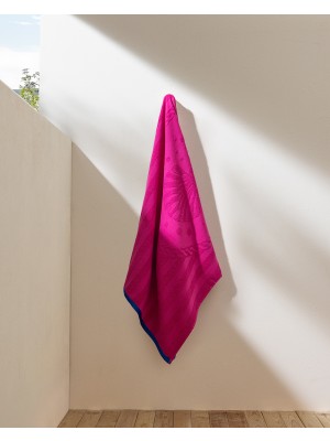 Madame Coco %100 Pamuk Plaj Havlusu Fuşya 70 x 150 cm Modern Tasarım Tekil Ürün