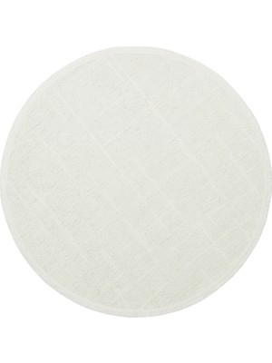 Akbel Halı Liza 02 Beyaz Q - Yumuşak Tuşeli Çamaşır Makinesinde Yıkanabilen Kaymaz Tabanlı Kilim
