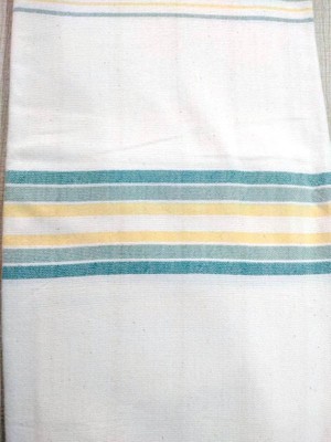 Mandaş Pamuklu El Dokuma Peştemal (80X200) - Krem Sarı
