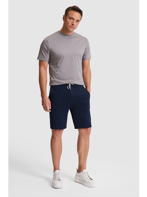 U.S. Polo Assn. Erkek Lacivert Örme Şort 50322605-VR033