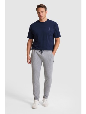 U.s. Polo Assn. Erkek Gri Melanj Eşofman Altı 50322603-VR086