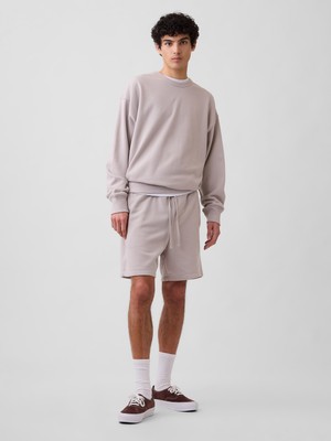 Gap Erkek Lila Vintagesoft Fransız Havlu Kumaş Şort