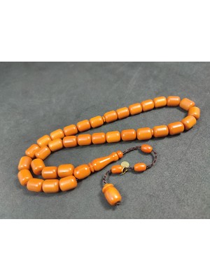 İskeçe Tesbih Şevket Alkan Usta Eseri̇ Iri̇ Boy Alman Fiber Sertifikalı 9808
