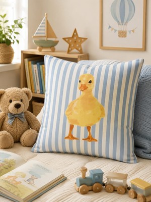 Pikko Home Hikaye Arkadaşları Dijital Baskılı Polyester Kırlent Kılıfı(Kr)