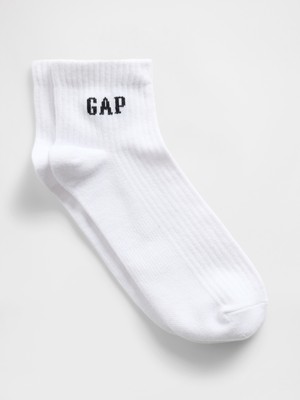 Gap Kadın Beyaz Gap Logo Quarter Crew Çorap