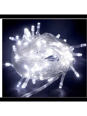 Herşey Trend Herşeytrend 10M 100 LED Boncuk Lamba Beyaz Işık Şeffaf Kablo