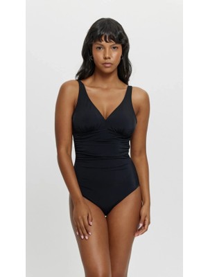 D Lingerie Noire V Yaka Toparlayıcı Mayo- DM12015