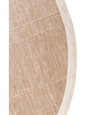 Akbel Halı LIZ 02 VIZON Q  - LIZA KILIM - Hav Toz Vermez Kaymaz Tabanlı Yıkanabilir Düz Renk Kilim