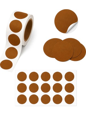Repro Design Renkli 2 cm Kraft Yapışkanlı Nokta Etiket 25 Adet