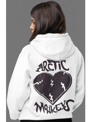 Sevbano Arctic Monkeys Müzik Grubu Sırt Baskılı Unisex Oversize Penye Hoodie