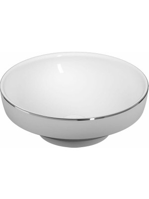 Vitra Water Jewels Çanak Lavabo Platin Çizgili 40CM