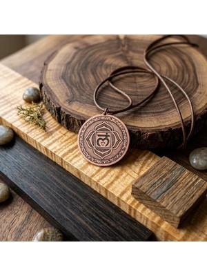 Zib Grips Velvet Copper Muladhara Kök Çakra Saf Bakır El Yapımı Boho Kolye Spiritüel Hediye Unisex