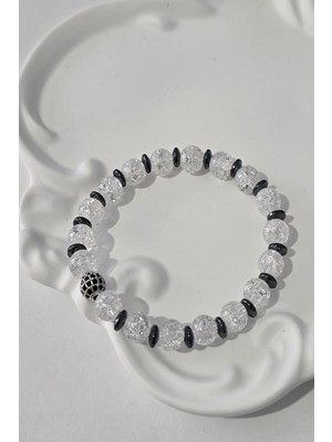 c-bhadu naturel 8 mm Zirkon Taşı, Hematit, Necef Doğaltaş Bileklik