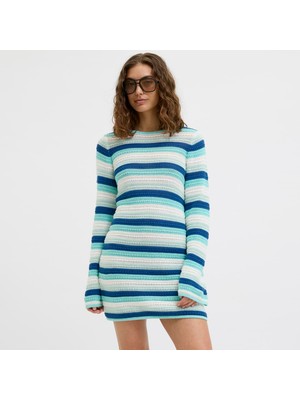 Jack & Jones Kadin Sifir Yaka Uzun Kollu Örgü Elbise - Rory