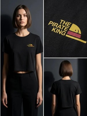 Pod Korsan Kral Tarzında Crop Top T-Shirt