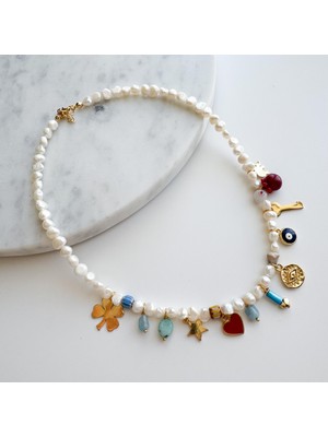 Venüs Design Tatlı Su Incisi Charm Kolye