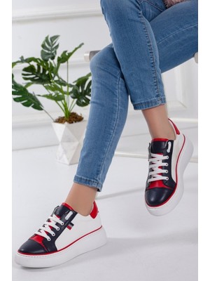 Stsahra  Kadın Lacivert Sneaker Spor Ayakkabı
