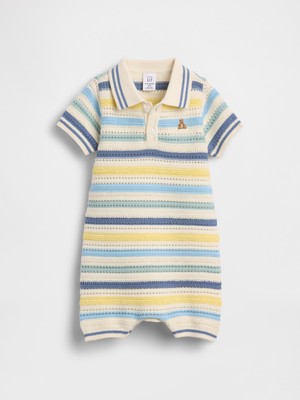 Gap Bebek Çok Renkli Polo Triko Şorty Tulum