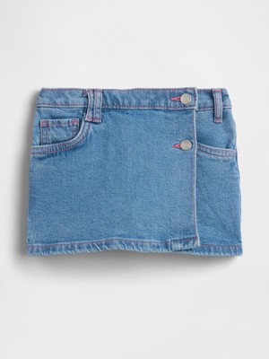 Gap Kız Bebek Açık Mavi Denim Etek