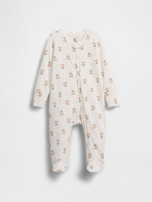 Gap Bebek Kırık Beyaz Baby First Favorites Organik Pamuk Tek Parça