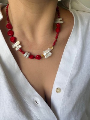Venüs Design Mercan - Inci Kolye