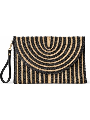 Venüs Design Hasır Varaklı Clutch