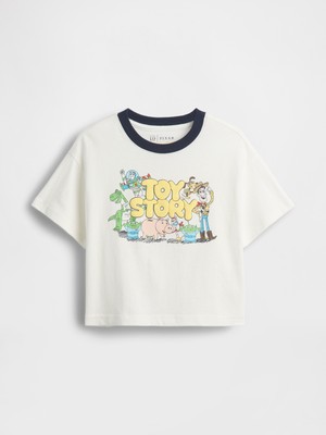 Gap Erkek Bebek Beyaz Oversized Grafik Baskılı T-Shirt