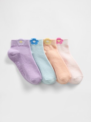 Gap Bebek Çok Renkli Papatya Ankle Çorap Seti (4’lü)
