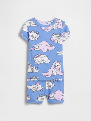 Gap Bebek Mavi Organik Brushed Pamuk Şort Pijama Takımı