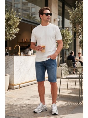 Buratti Streç Pamuklu Slim Fit Sıfır Yaka T Shirt Erkek T Shirt 5902639