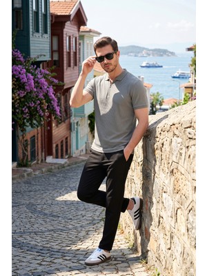 Buratti Pamuklu Regular Fit Fermuarlı Polo Yaka T Shirt Erkek Polo T Shirt 5902738