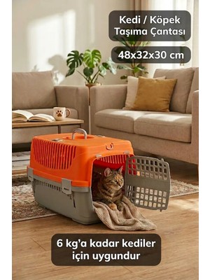 Kurtbay Şekil Comfort Kedi Köpek Evcil Hayvan Taşıma Çantası Orta Boy  48X32X30 cm