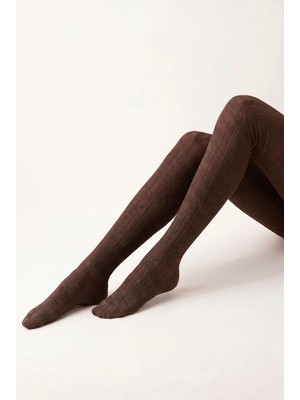 Bony Socks Kadın Modal Külotlu Çorap Kahverengi